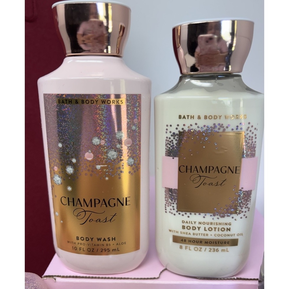 Bath & Body Works Champagne Toast 9-Piece Set with Tote New In Box - Picture 4 of 10